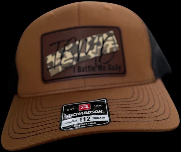 IBMD Richardson 112 trucker hat — Coyote Tan