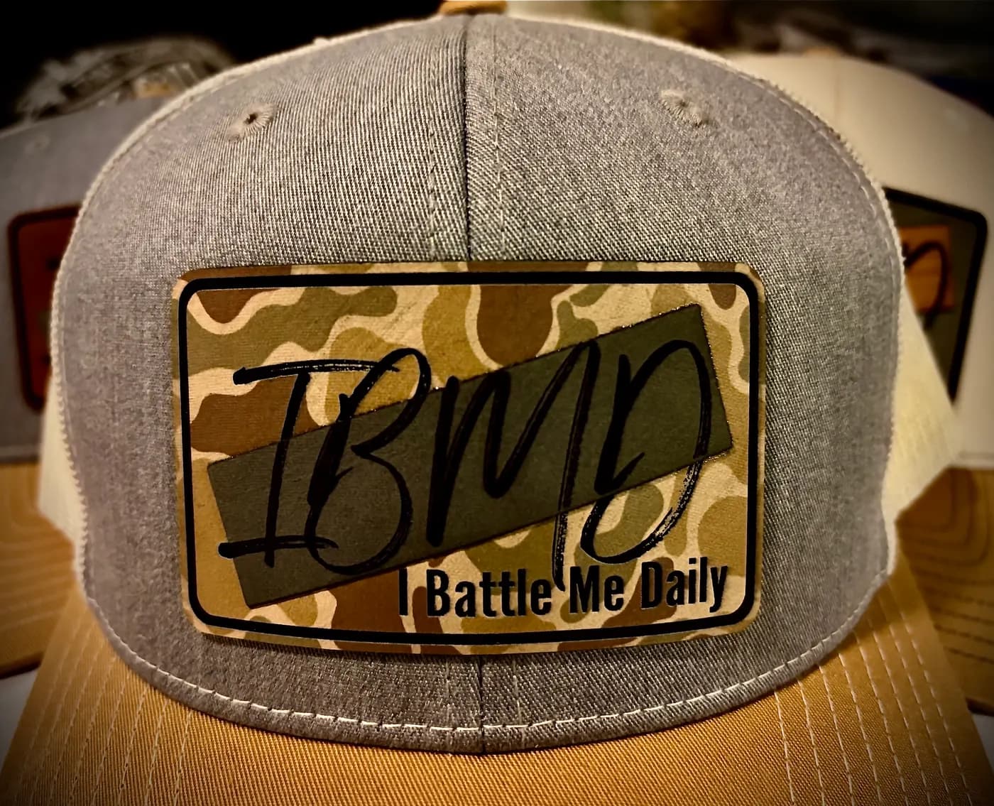 IBMD Richardson 112 trucker hat — Desert Camo